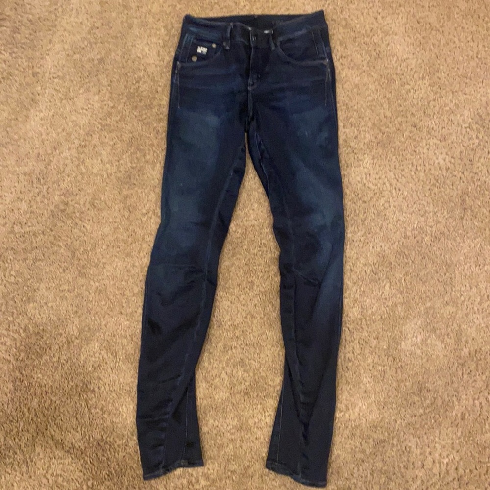 G-Star women’s Arc 3D skinny Jean in dark blue size 29